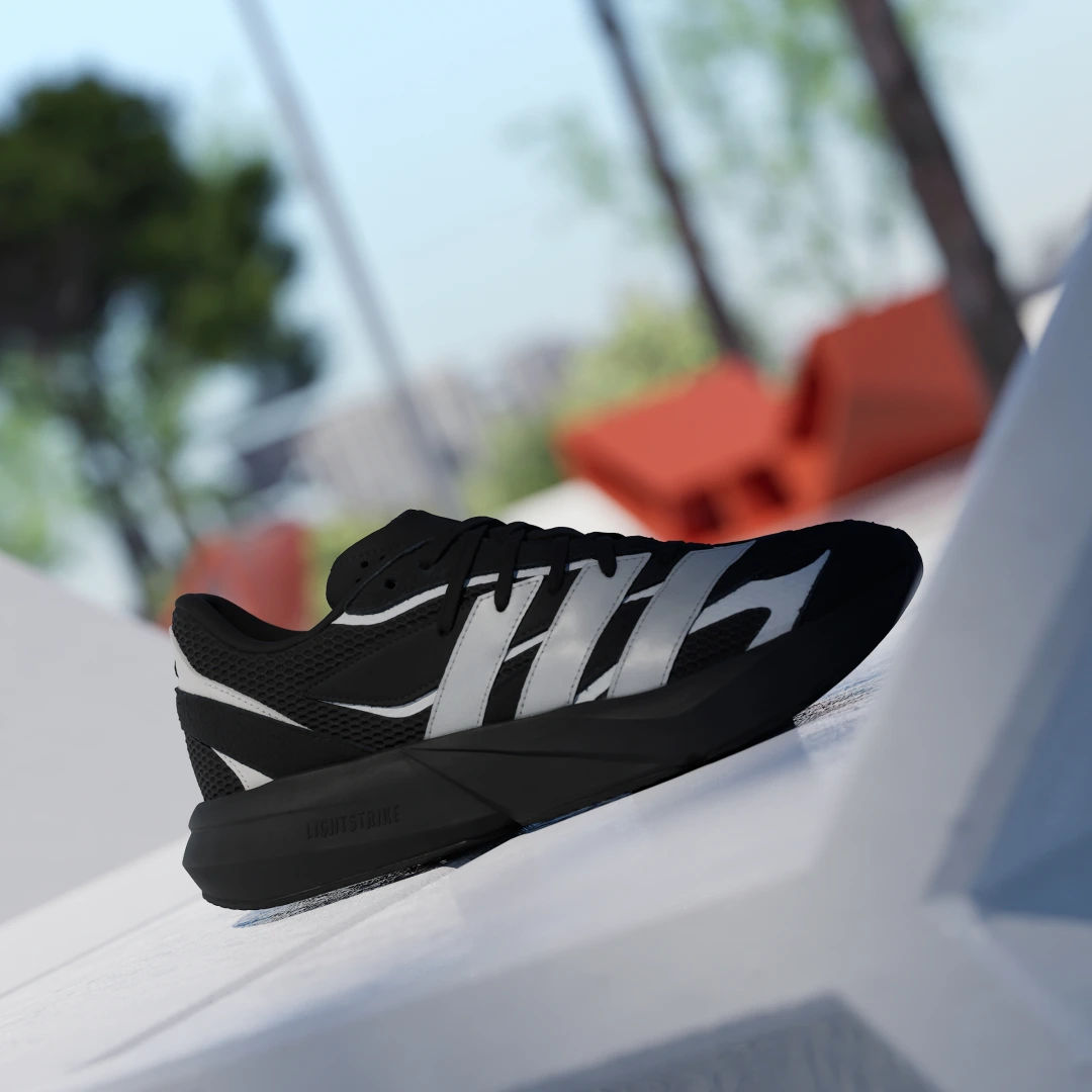Detalle 2 de Adidas Zapatilla Lightblaze negra: comodidad para uso diario y entrenamiento ligero
