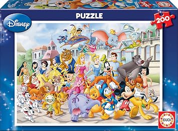 Detalle de Educa - Puzzle 200 Piezas 🌟 Cabalgata Disney para Niños