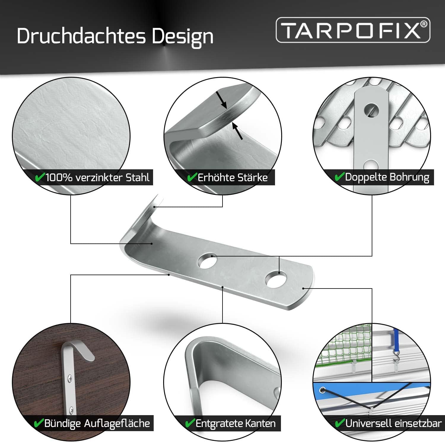 Thumbnail 5 de Tarpofix Planenhaken 50x13x2,5mm