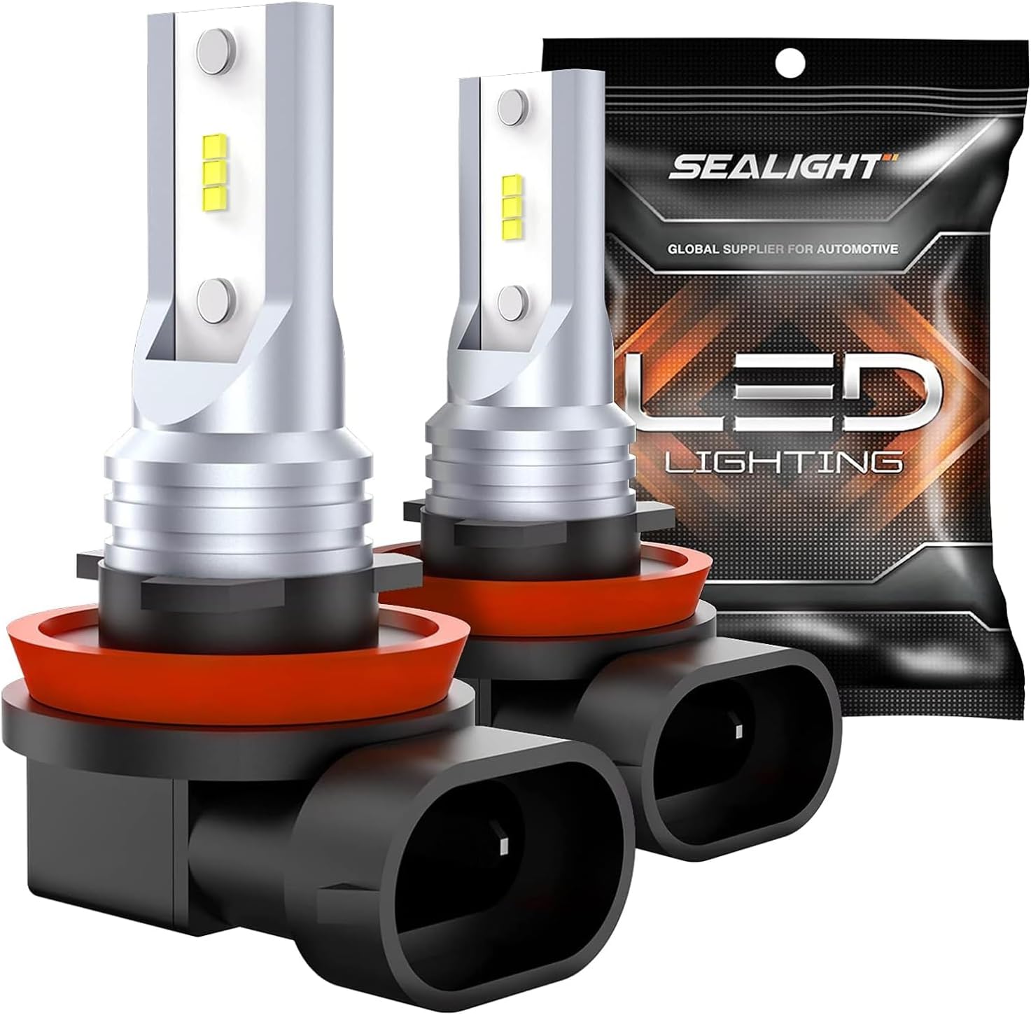 Detalle de SEALIGHT H11 H16 LED per fendinebbia, mini 1:1, bianco freddo 6500K (2 pezzi)