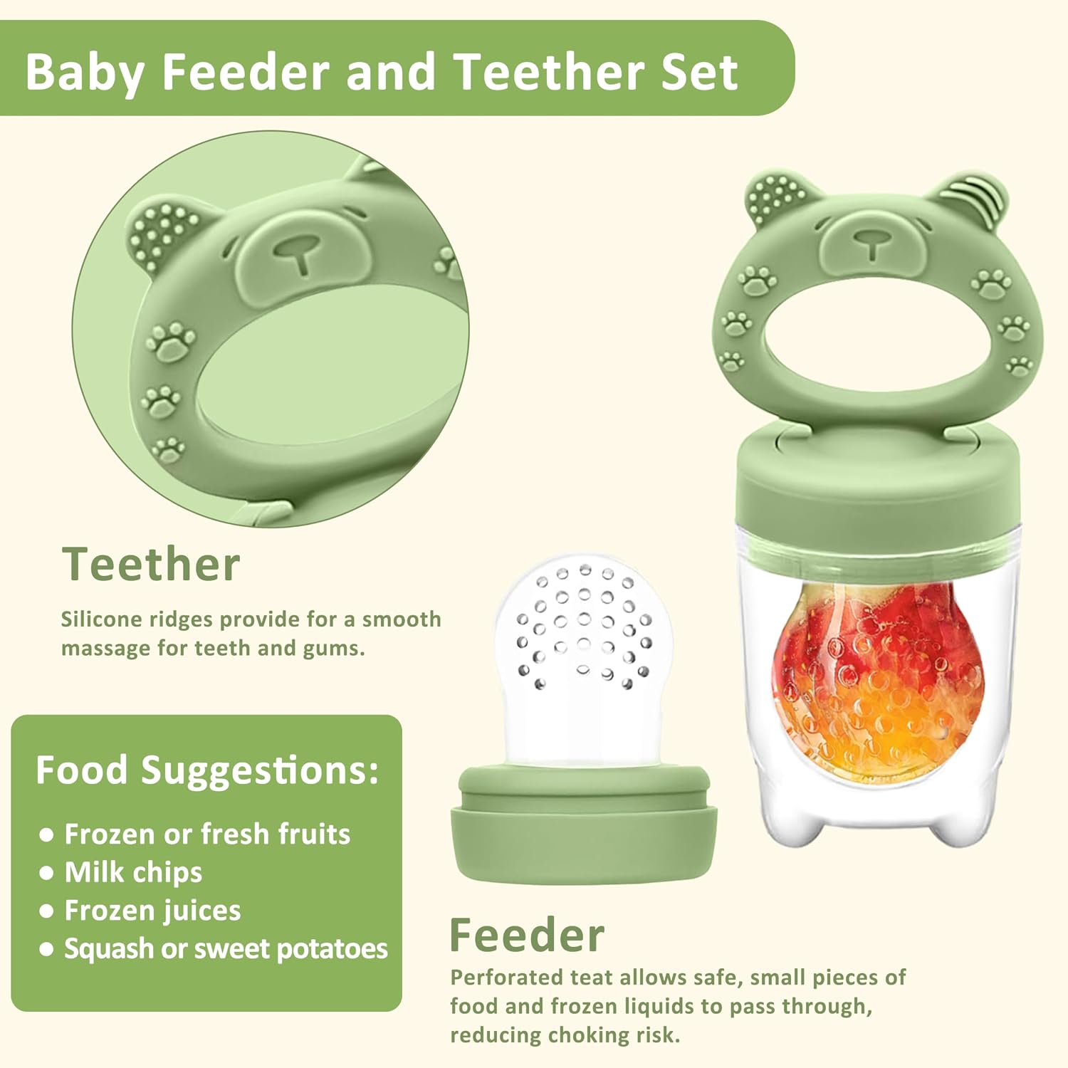 Detalle 2 de MumEZ Baby Fruit Feeder Set