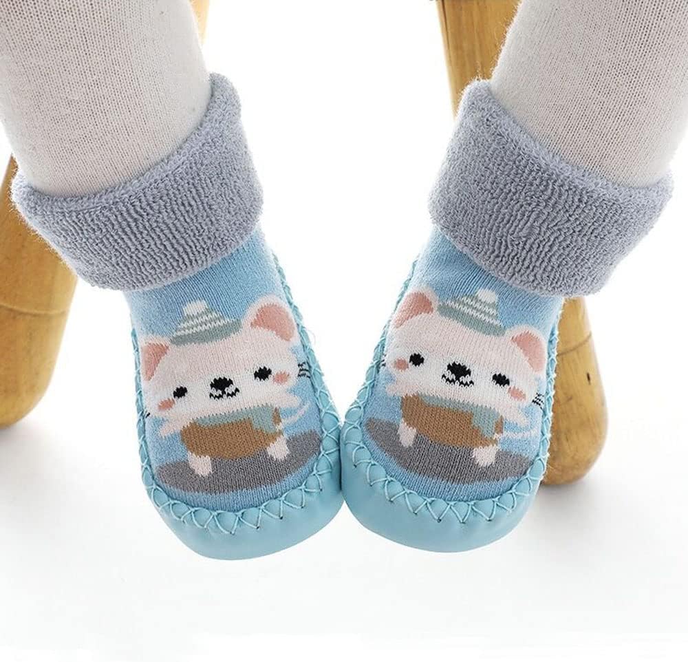 Thumbnail 2 de FedMois 3er Pack Baby-Socken-Hausschuhe mit Anti-Rutsch-Sohle, gefüttert für Winter