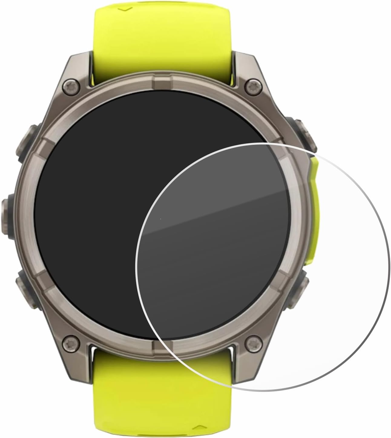 Detalle 2 de brotect Tempered Glass Screen Protector for Garmin Fenix 8 Solar (47 mm) – 9H