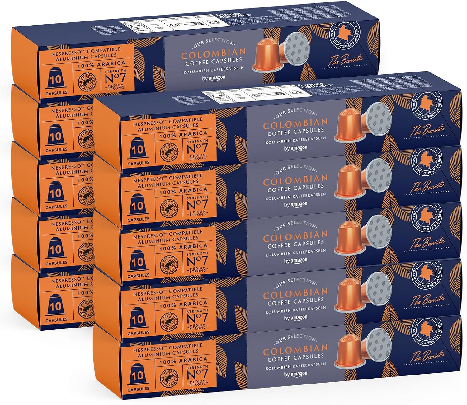 Detalle de Amazon Café Colombiano Nespresso ✨ 100 Cápsulas de Aluminio