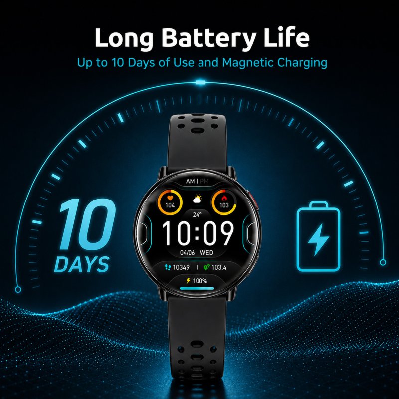 Thumbnail 1 de Nilait Watch Nova Pro: Smartwatch AMOLED 1.43" con GPS, IA y llamadas Bluetooth para outdoor