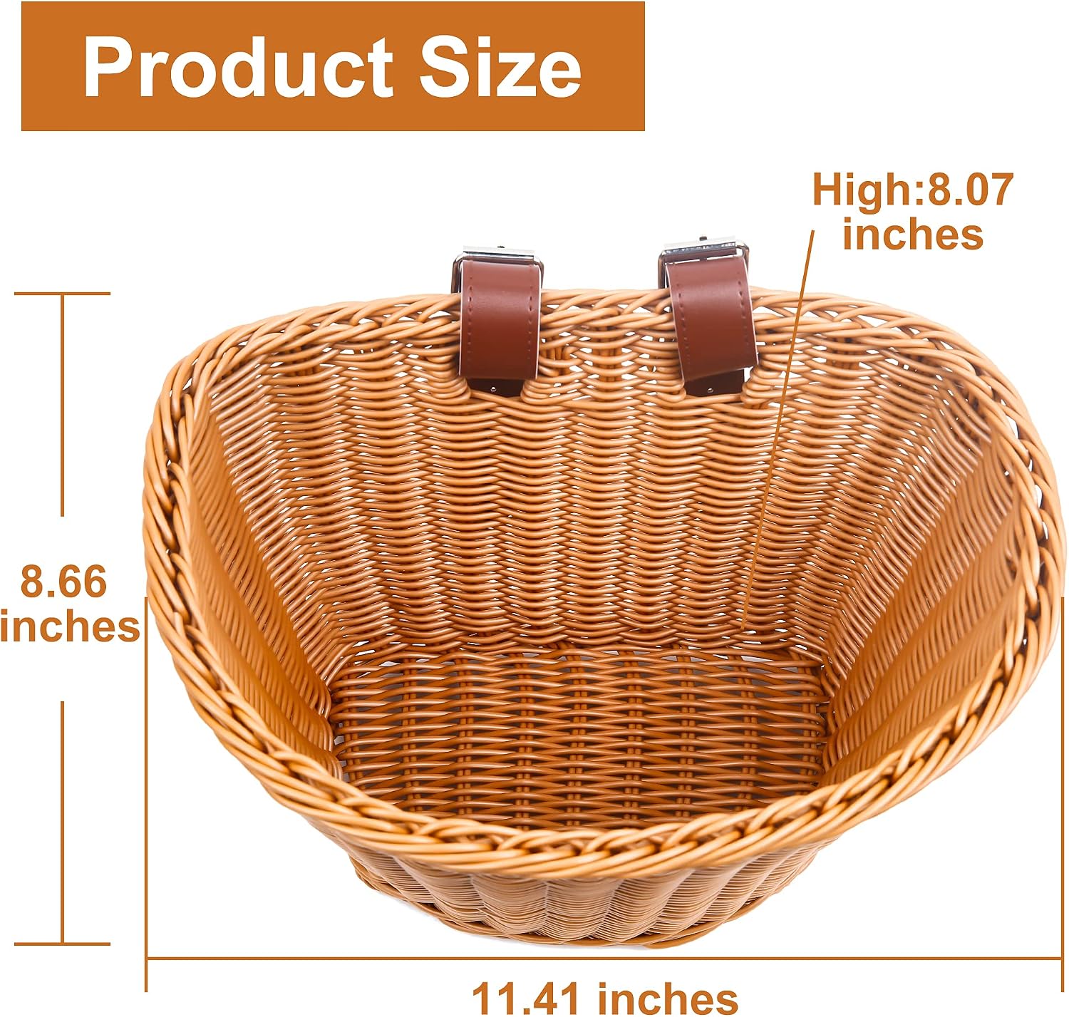 Detalle de Woven plastic bike basket