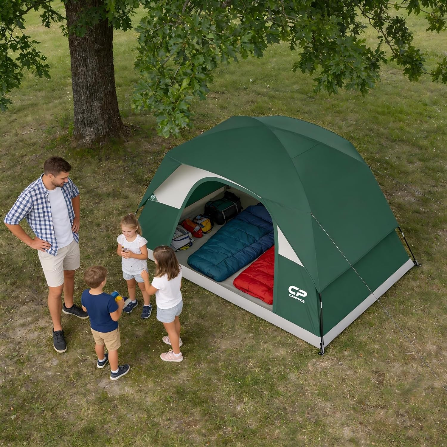 Thumbnail 6 de CAMPROS CP CP-1107N-1 6-Person Dome Tent with Rainfly and Mesh Ventilation