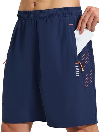 Detalle de Cimic Pantalón corto de running para hombre con bolsillos y ventilación