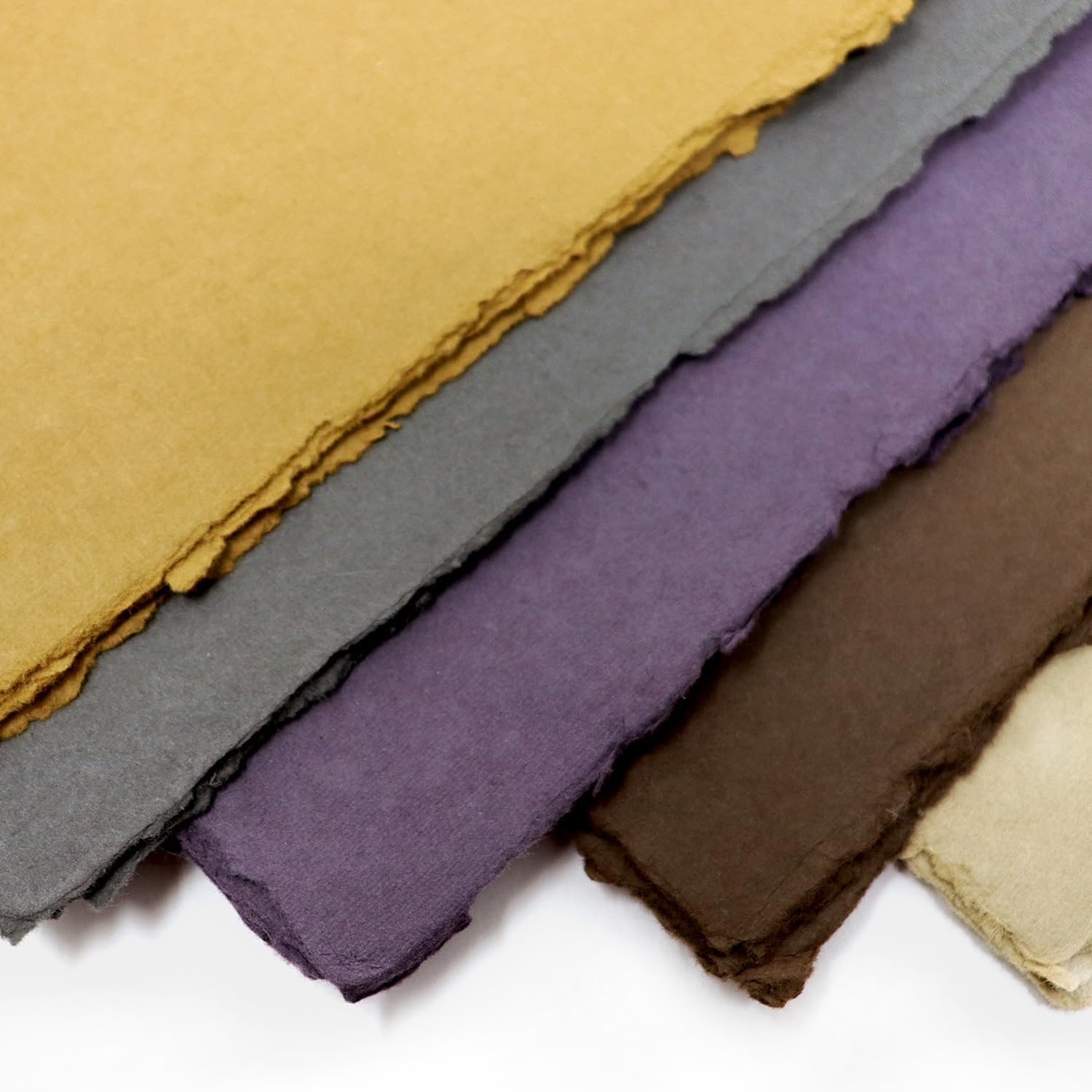 Detalle de Artway Indigo A4 Cotton Rag Paper — Coloured Handmade Pack (25 sheets x 5 colours, 220–250gsm)