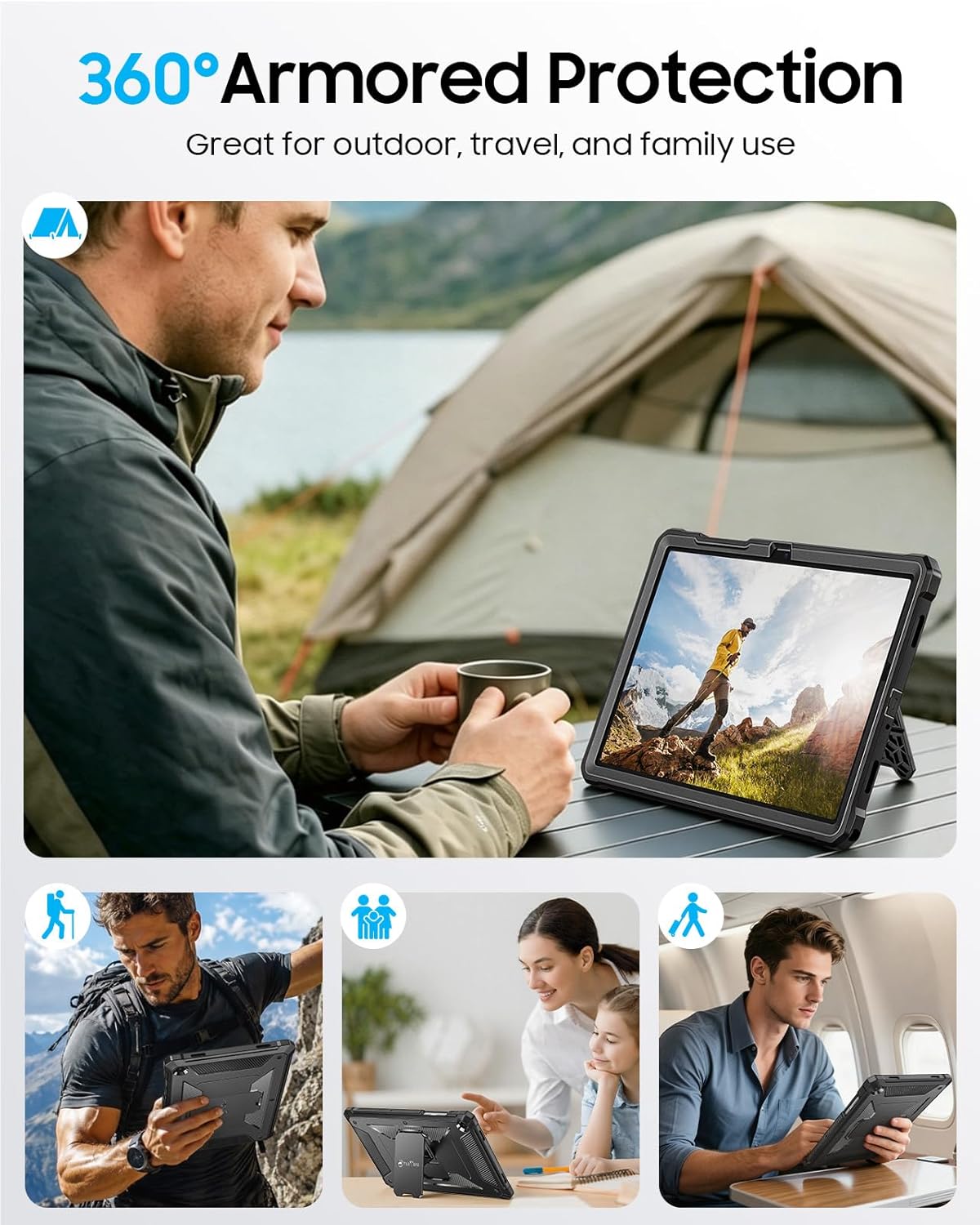 Thumbnail 6 de FINTIE Antiurto Cover per Samsung Galaxy Tab A11+ Plus 11" 2025 e Tab A9+ Plus 11" 2023: protezione robuste con supporto