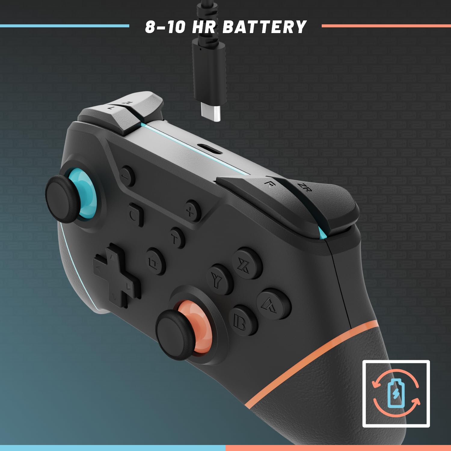 Detalle 2 de Hyperkin Armor3 M07467-BUOR NuChamp Pro Wireless Controller, 4 Remappable Back Buttons
