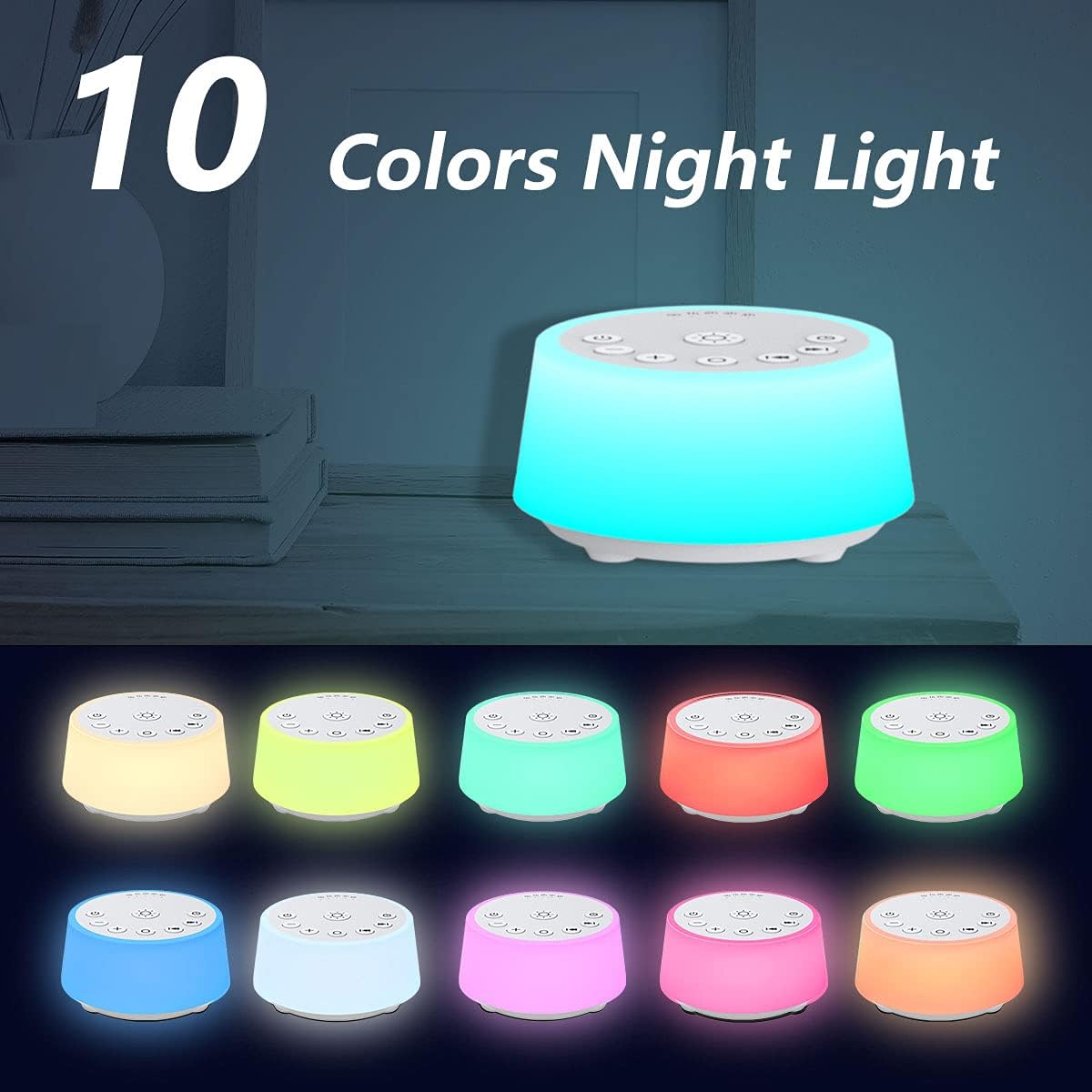 Detalle de Color Noise Sound Machine with 10 Colours