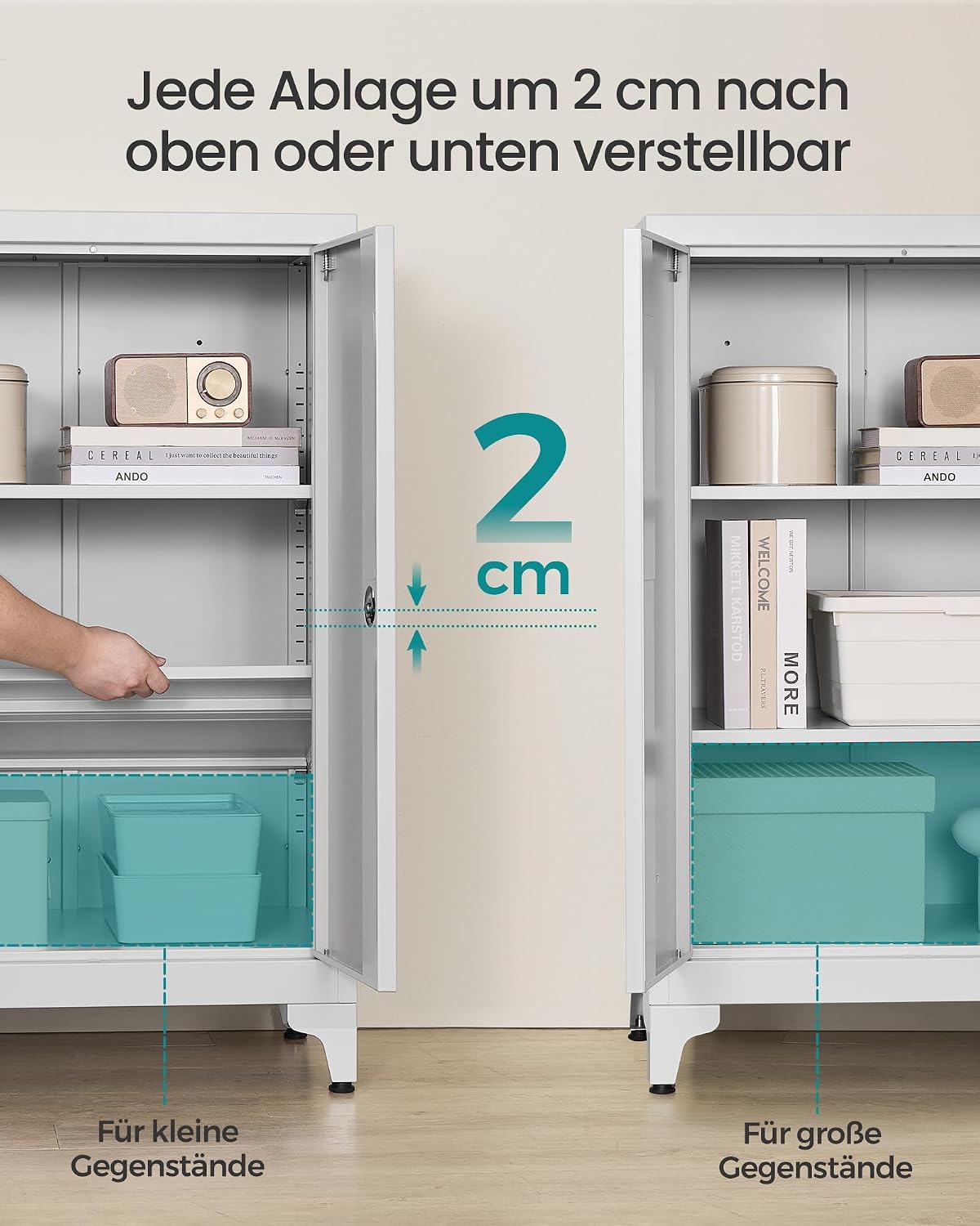Detalle 2 de SONGMICS OMC012G01 Aktenschrank 40 x 60 x 90 cm