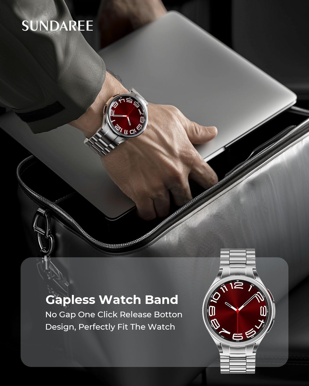 Detalle de SUNDAREE One Click Strap for Galaxy Watch 7