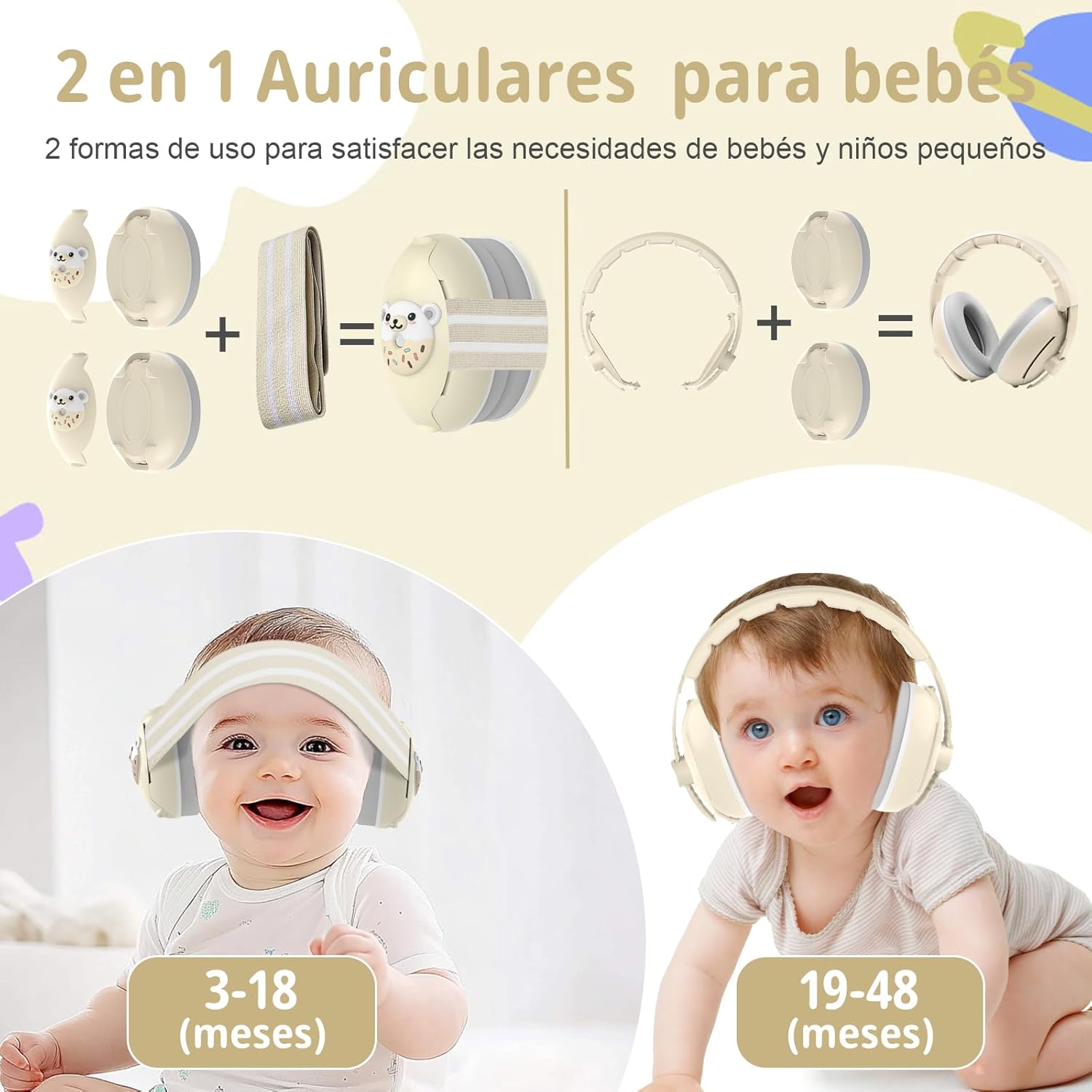 Thumbnail 2 de Robofun Cascos Bebe Antiruido 3 en 1