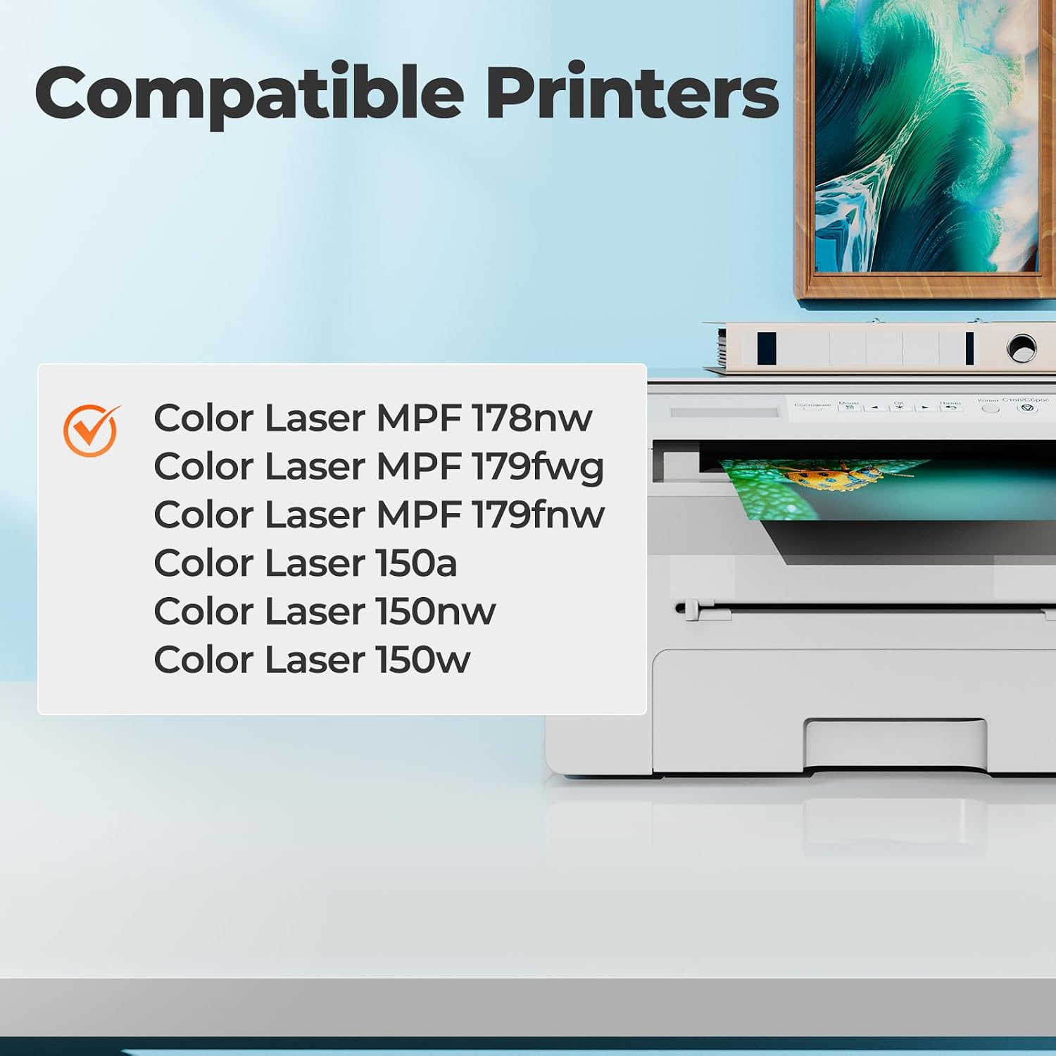 Detalle 2 de 117A Toner Set 4er-Pack kompatibel für HP Color Laser MFP 178nwg/179fwg – Schwarz, Cyan, Magenta, Gelb
