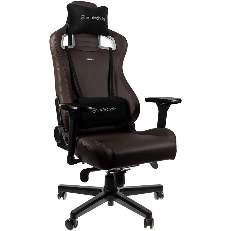 Imagen de Noblechairs Epic Java Edition: Silla de Gaming en Cuero Híbrido y Acabado Marrón en OfertitasTOP