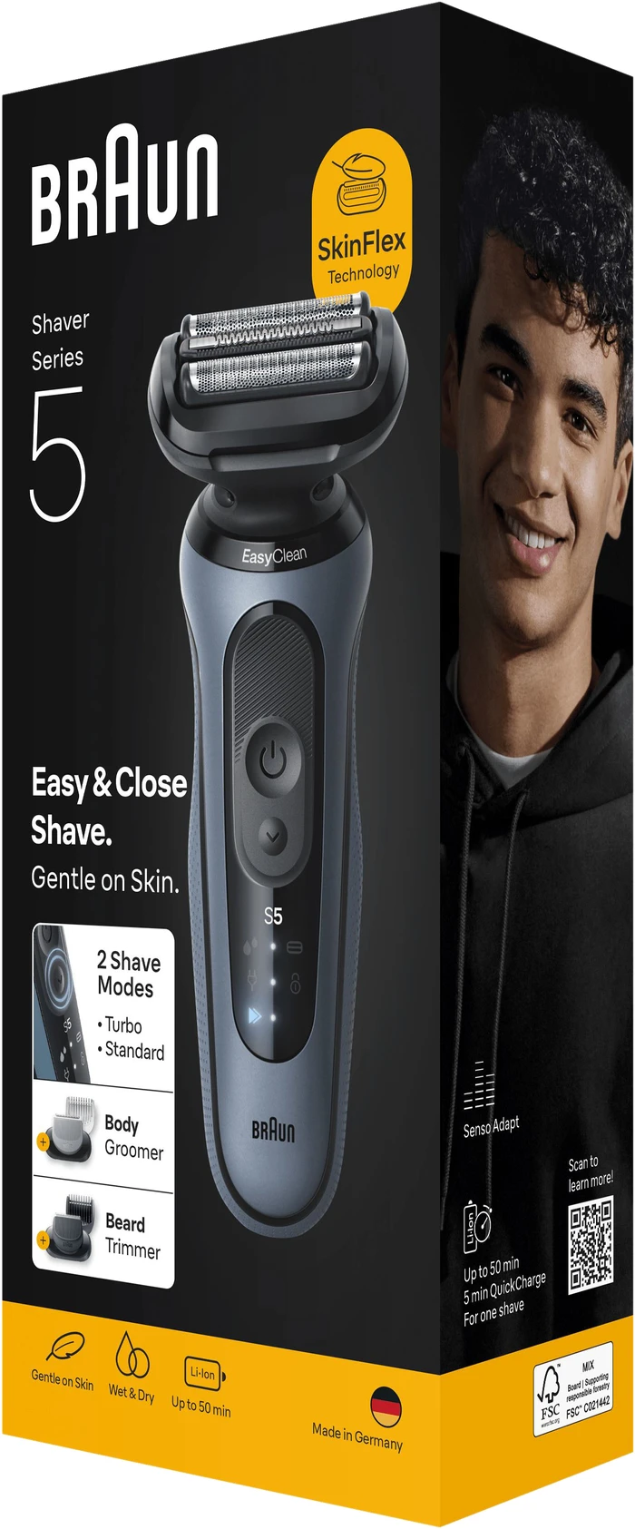 Detalle de Braun Series 5 52-A1650S Azure trimmer 🔪