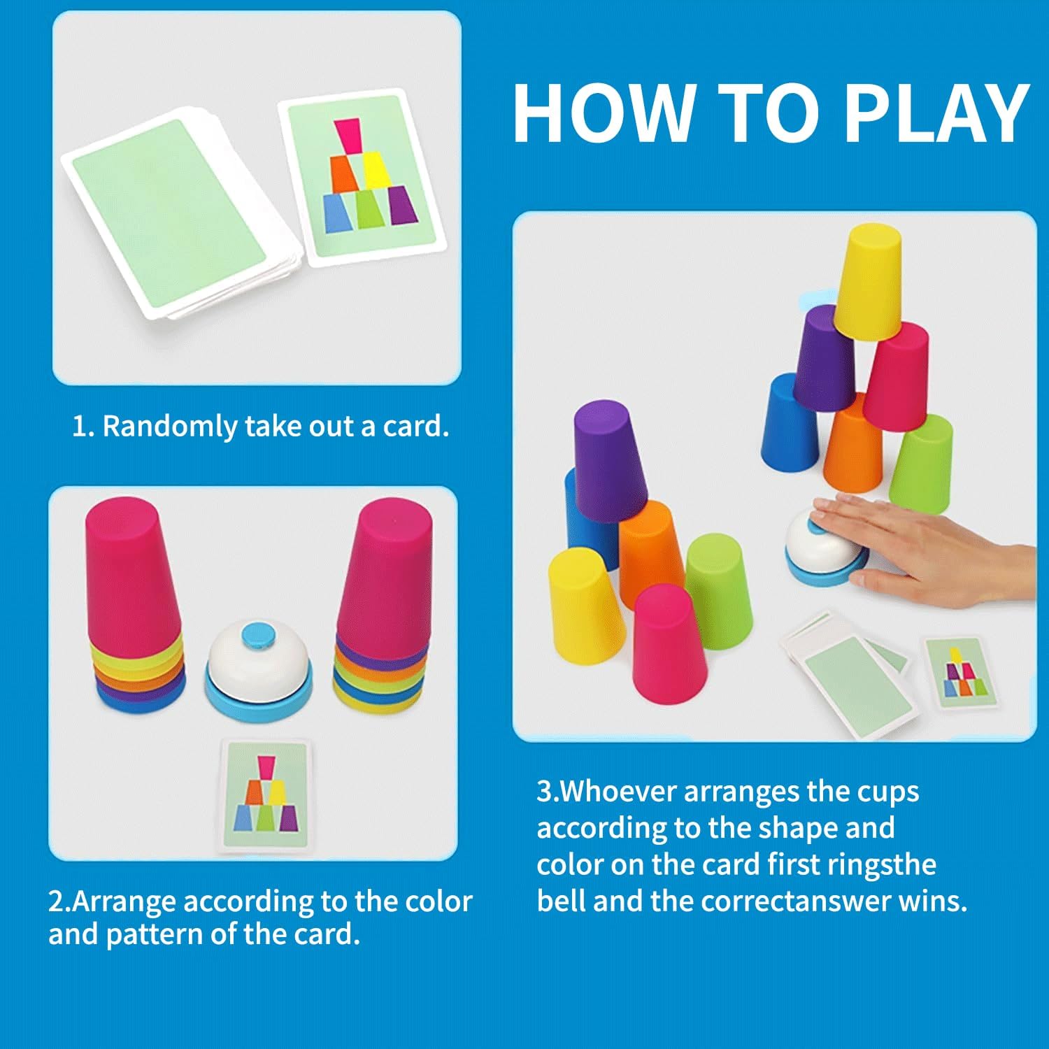 Thumbnail 5 de JUJOYYS Cup Stacking Game Set