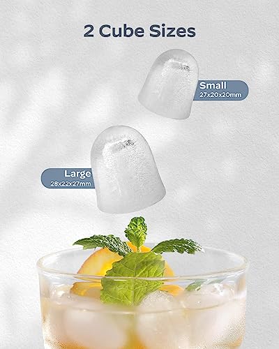 Detalle de Silonn Portable Ice Maker Countertop — 9 Bullet Ice Cubes in 6 Minutes, 12 kg Daily Capacity