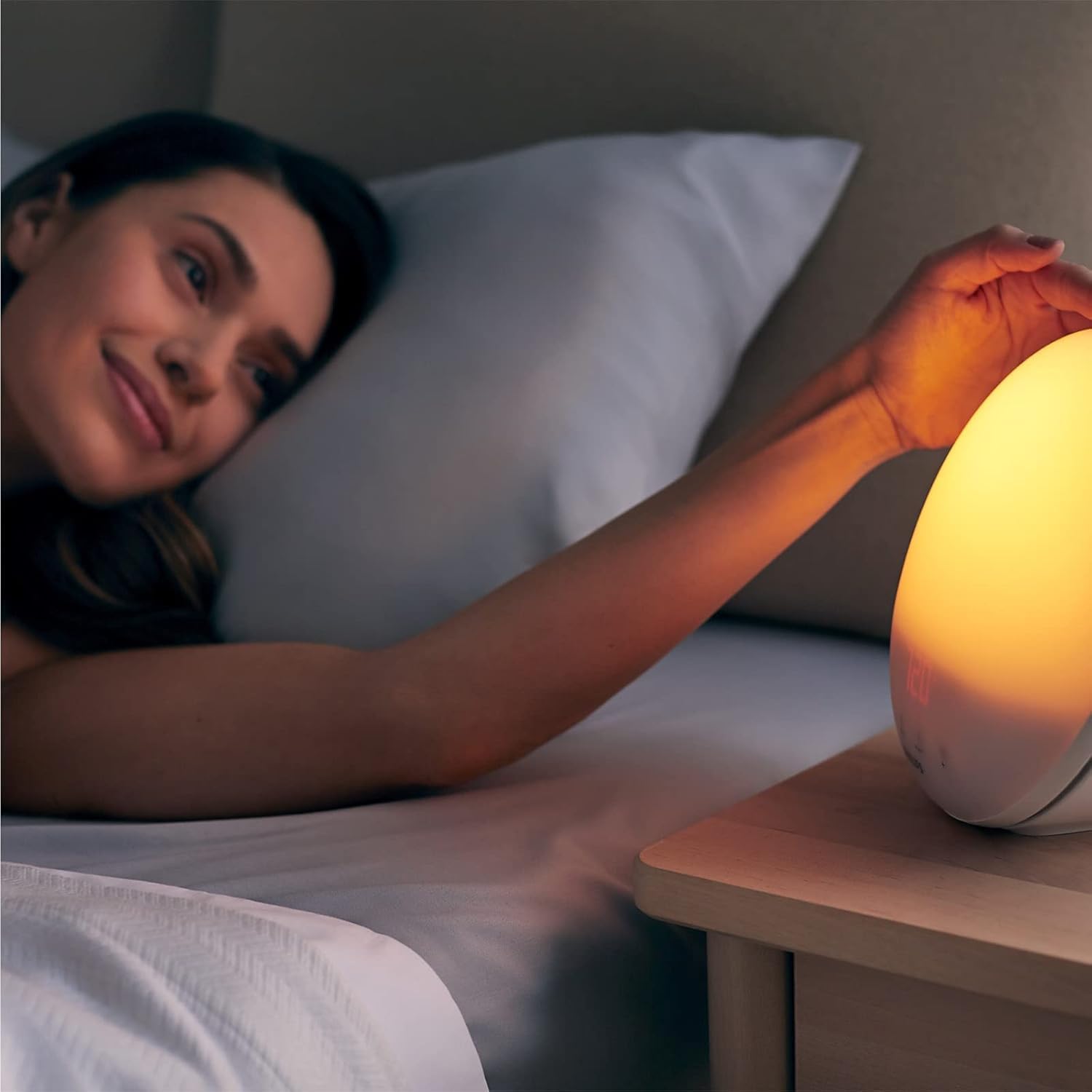 Detalle de Philips Eveil lumière HF3519/01 – Réveil lumineux avec Lever du soleil et radio FM