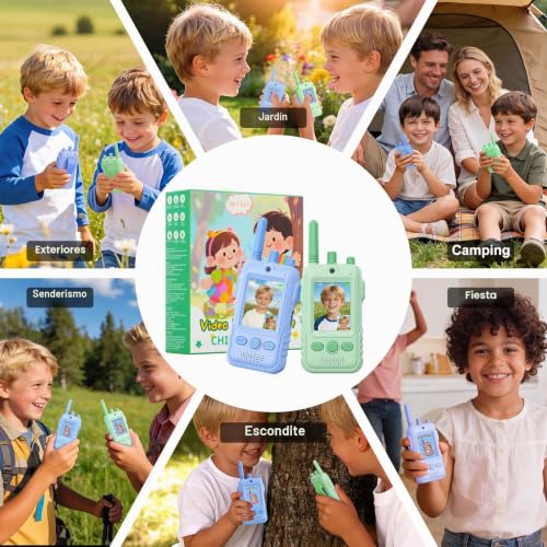 Thumbnail 6 de GREENKINDER Walkie Talkie para Niños (Set de 2) con videollamada y alcance de 400 m