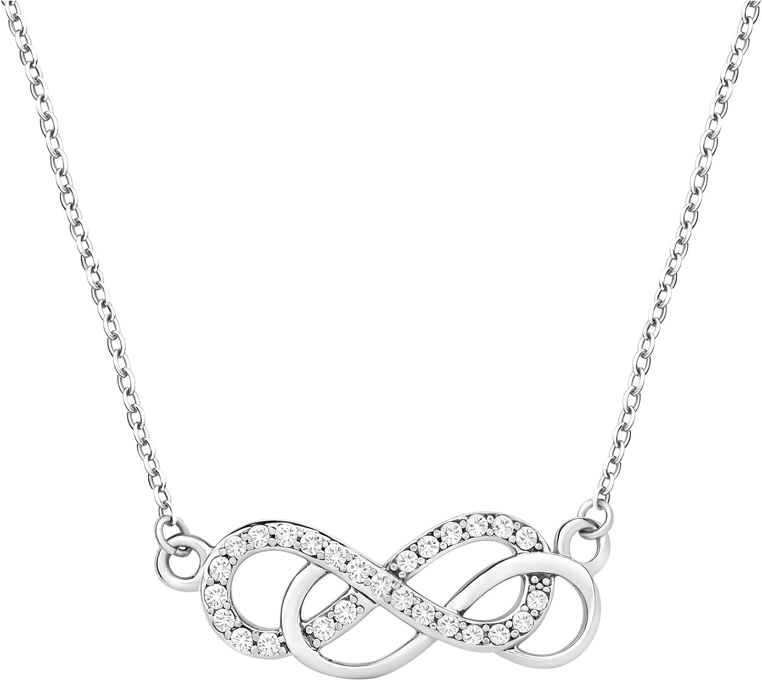 Detalle de Sofia Milani - Collana da Donna in Argento 925 con Zircone e Ciondolo Infinito (50137)