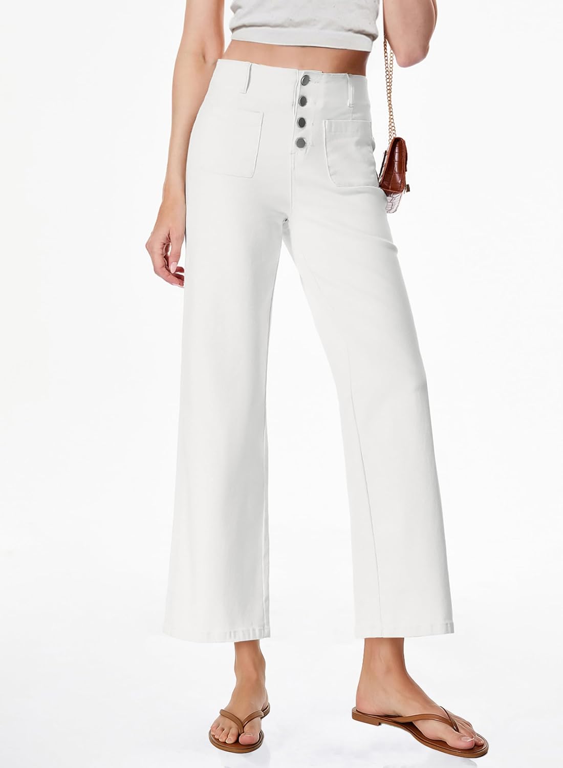 Thumbnail 6 de sidefeel Wide Leg Jeans High Waisted 1️⃣0️⃣0% Stretch