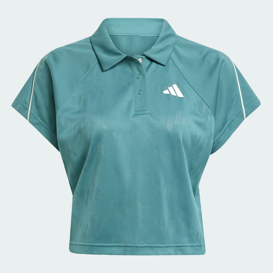 Thumbnail 3 de Camiseta Stadium 3 bandas Tennis Inspired Jacquard Polo de Adidas