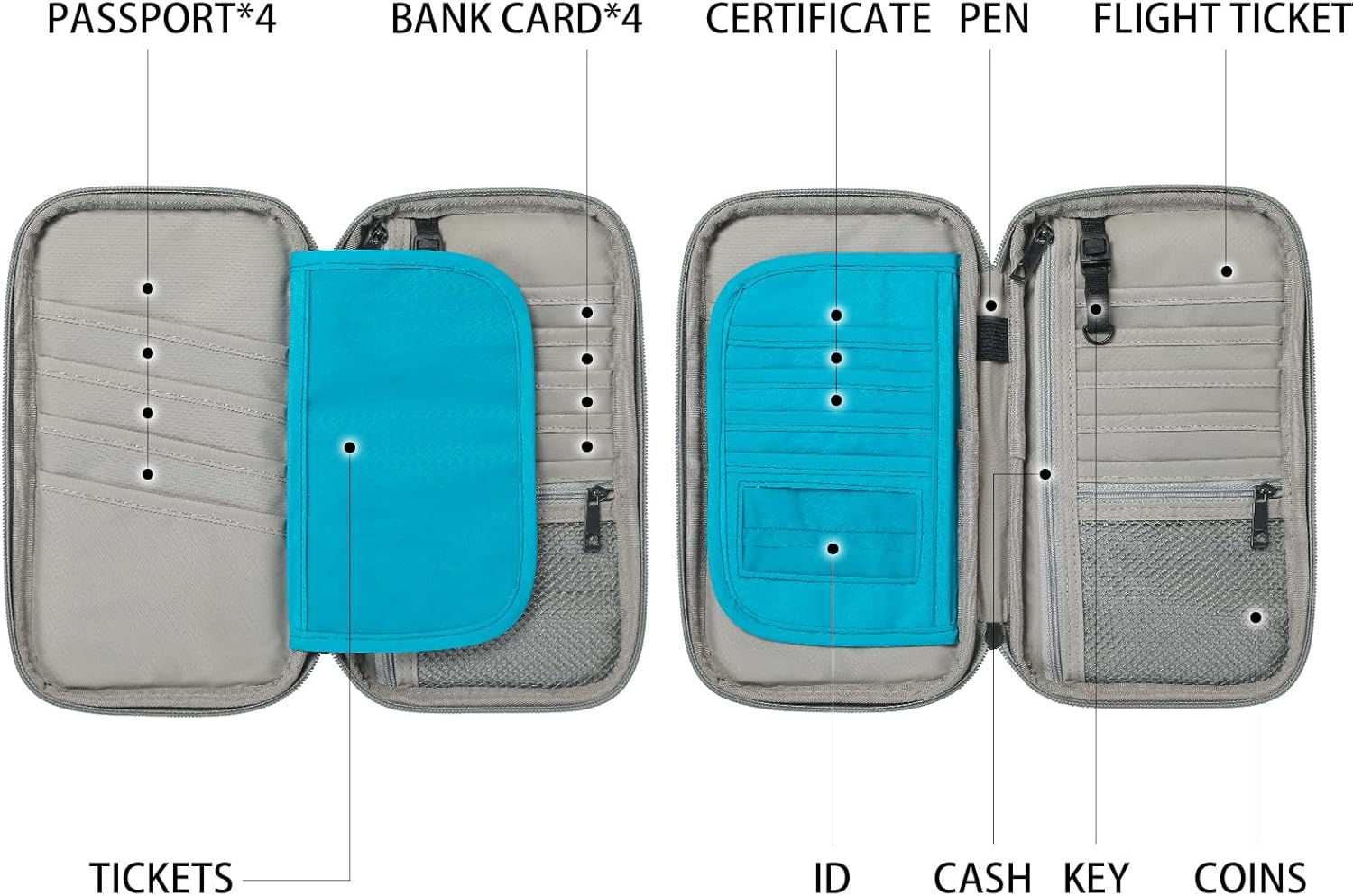 Thumbnail 3 de VanFn RFID passport wallet travel organiser