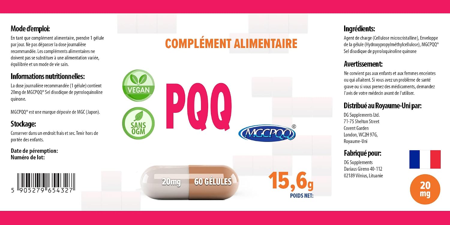 Detalle 2 de Hepatica PQQ 20 mg capsules véganes 💊
