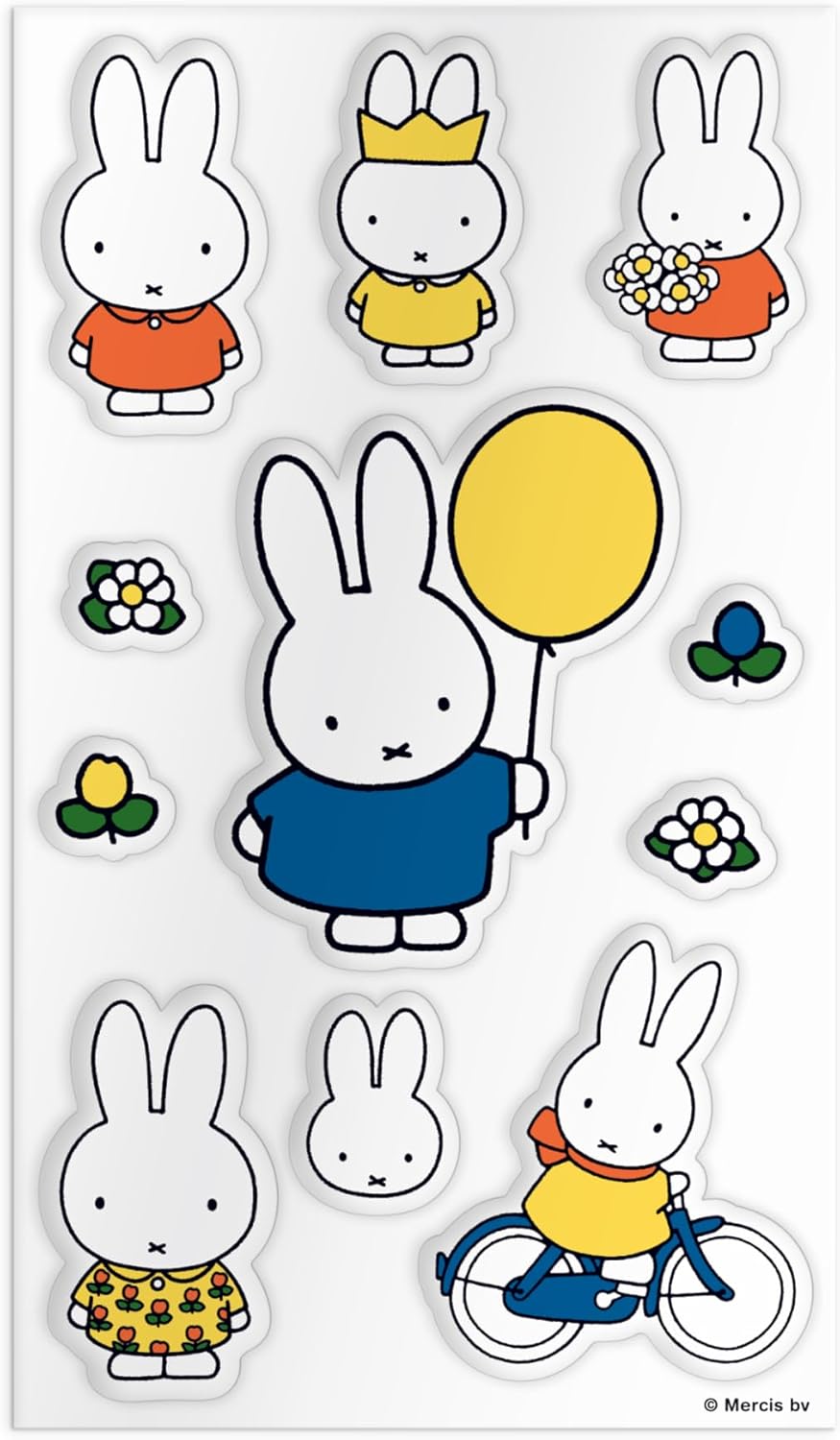 Detalle 2 de Galison Miffy Sticker Tin – 24 Sheets of Miffy Stickers (22 standard + 2 Puffy) in a Portable Tin