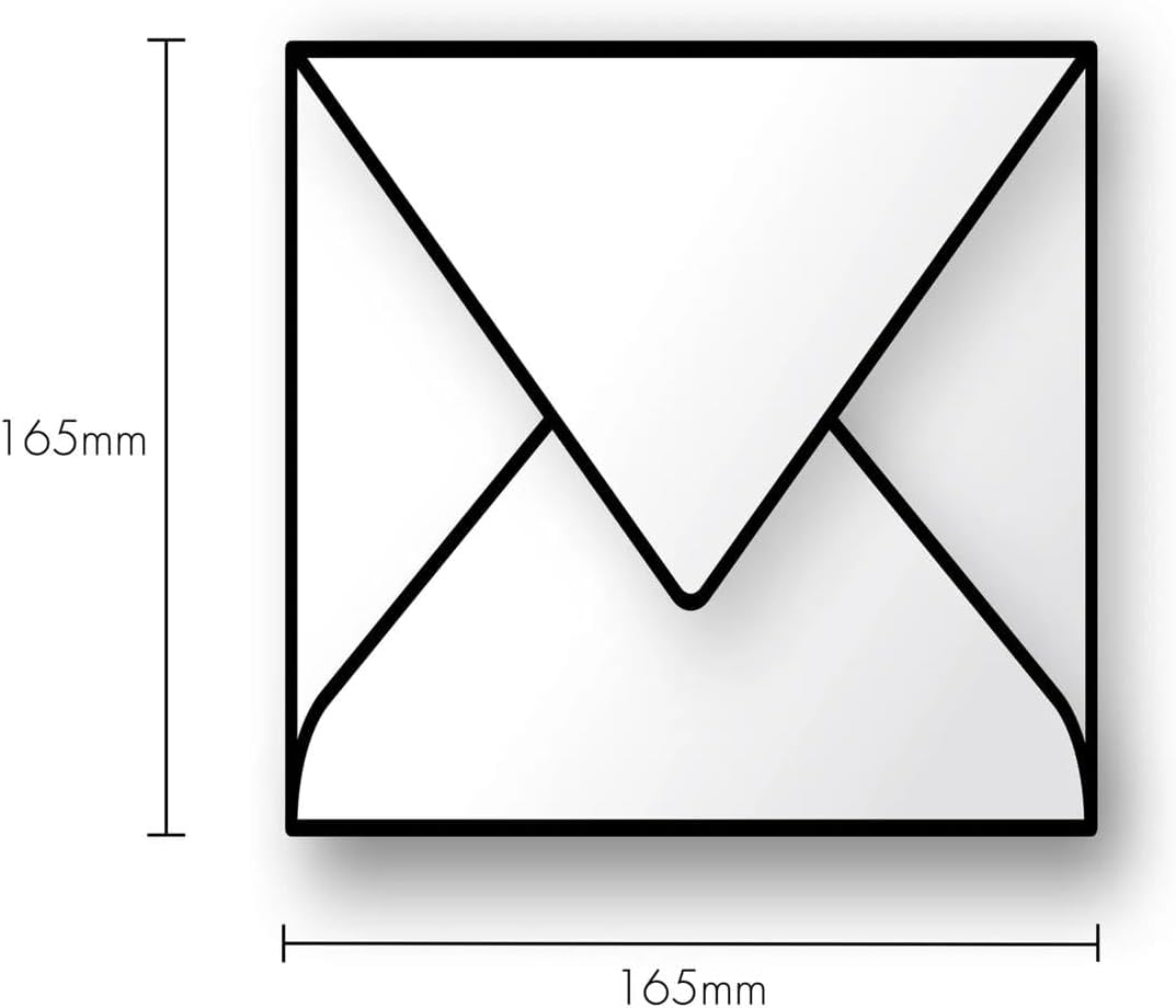 Detalle de Clairefontaine 50033C – Paquet de 20 enveloppes gommées, format carré 16,5x16,5 cm, 120 g/m² – Gamme Pollen