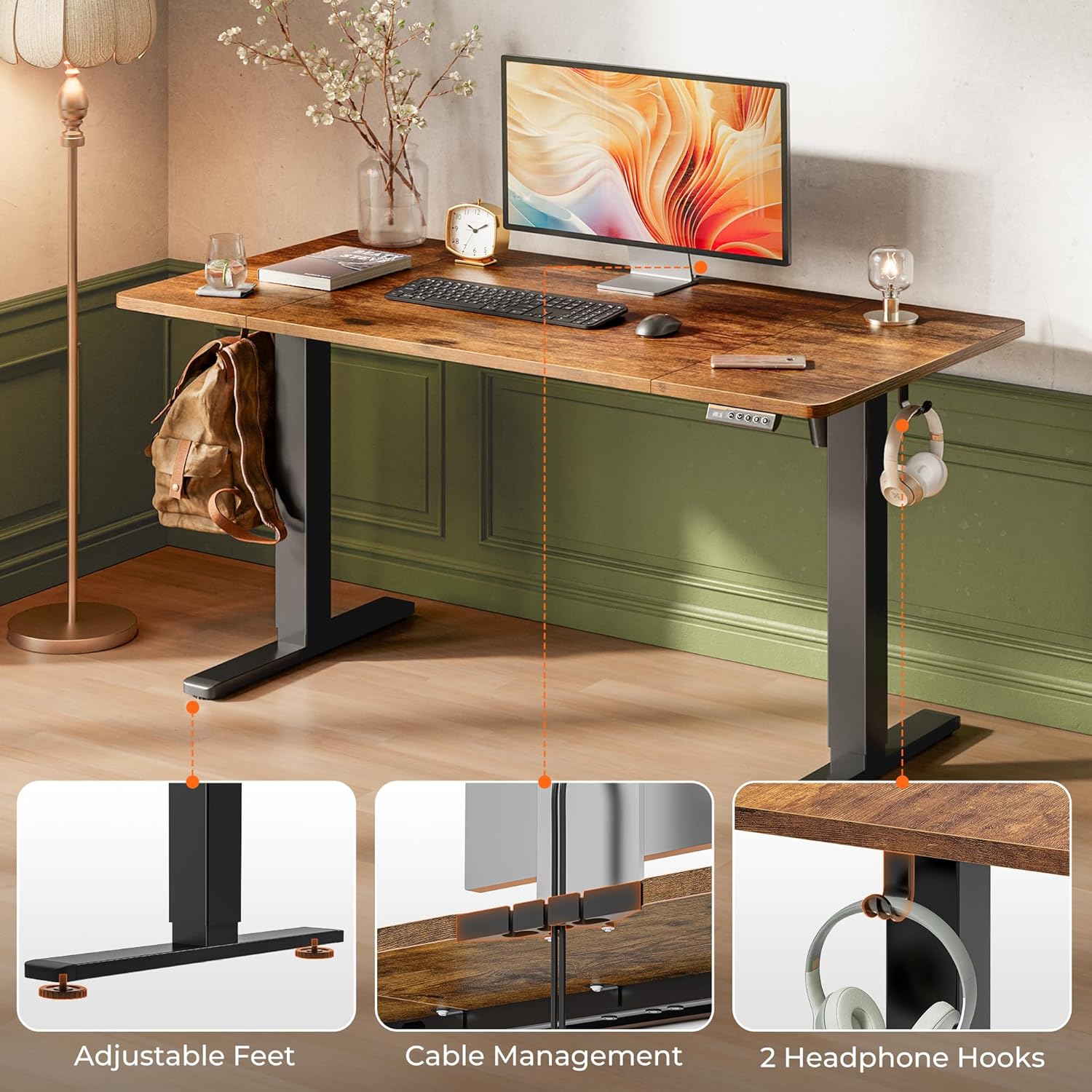 Thumbnail 6 de Huuger 55 x 28 Electric Standing Desk 27.6"