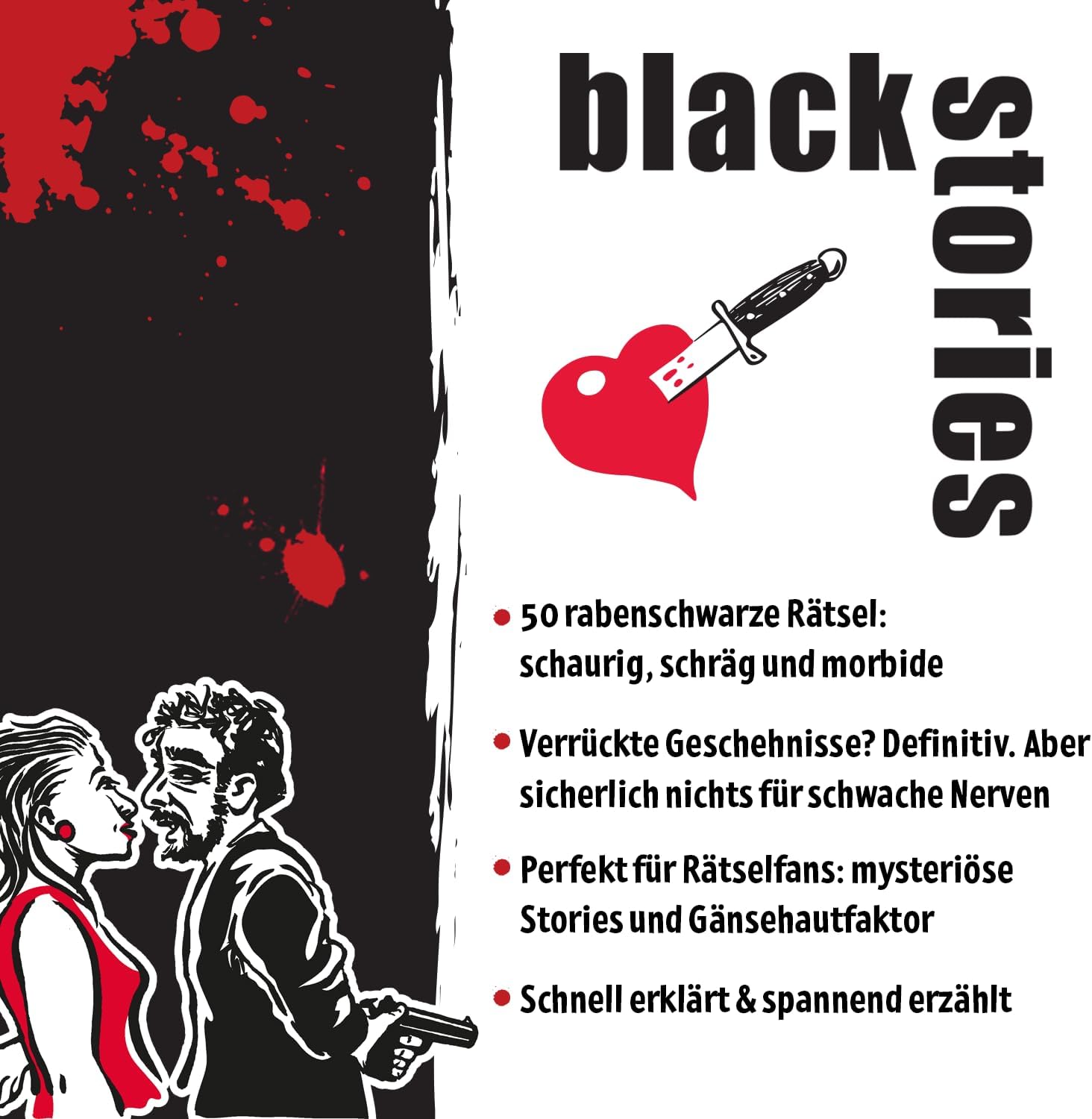 Thumbnail 6 de Moses Black Stories Creepy! – 50 énigmes de crime à résoudre en équipe (jeu de cartes)