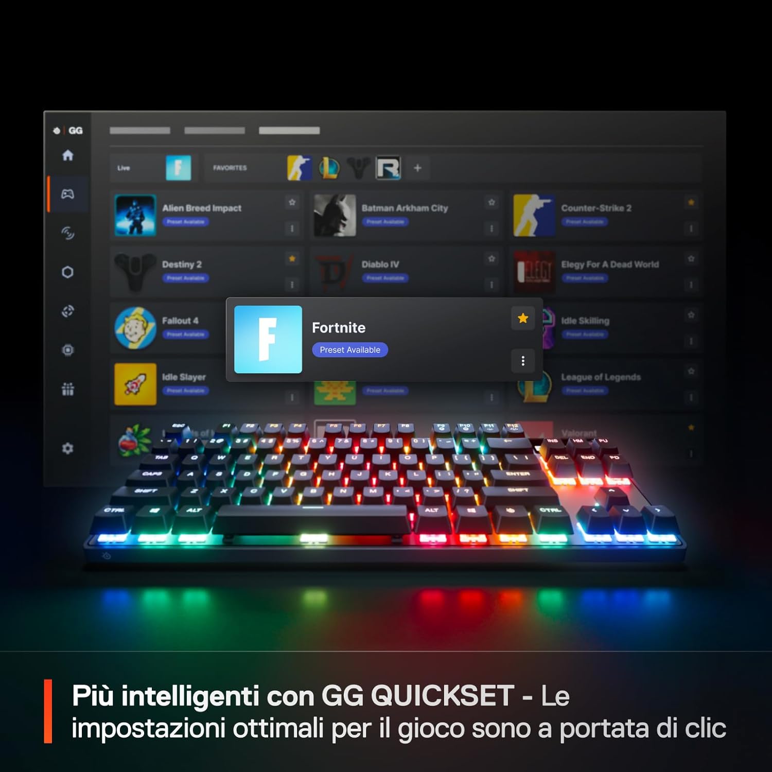 Thumbnail 4 de SteelSeries Apex Pro TKL Gen 3 tastiera meccanica gaming UK QWERTY con OLED e switch HyperMagnetic OmniPoint 3.0