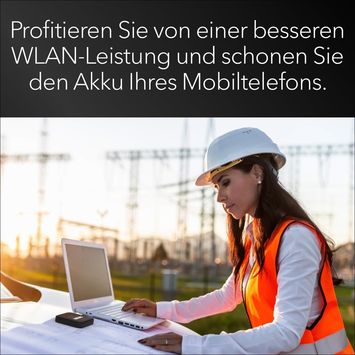 Detalle de NETGEAR Nighthawk M3 (MH3150) – mobiler 5G-Router mit WiFi 6, bis zu 2,5 GBit/s, Nano‑SIM, bis 32 Geräte