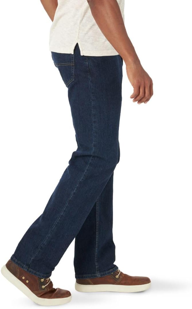 Detalle de Wrangler Authentics Jeanshose für Herren mit elastischem Bund – reguläre Passform