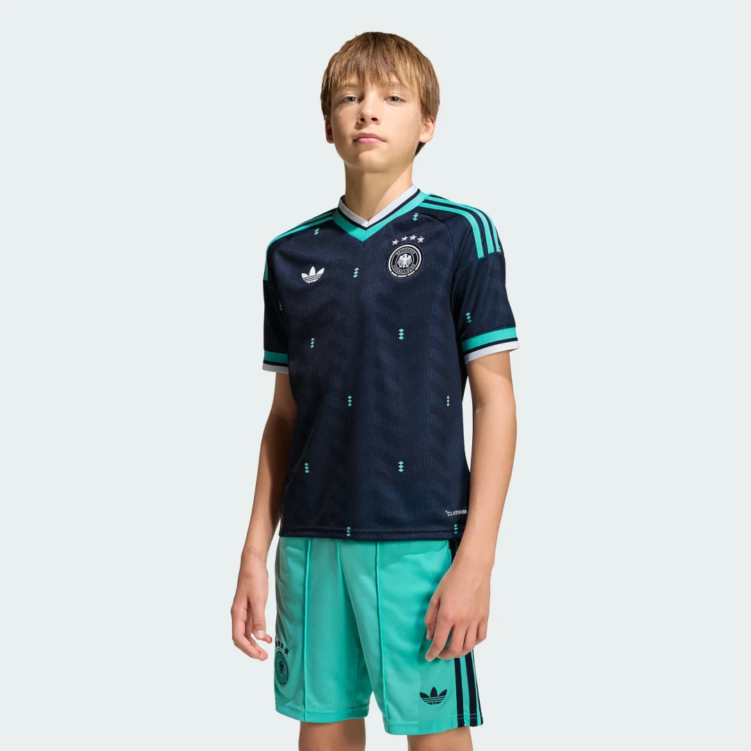 Detalle de Camiseta segunda equipación Alemania 26 de Adidas – Azul
