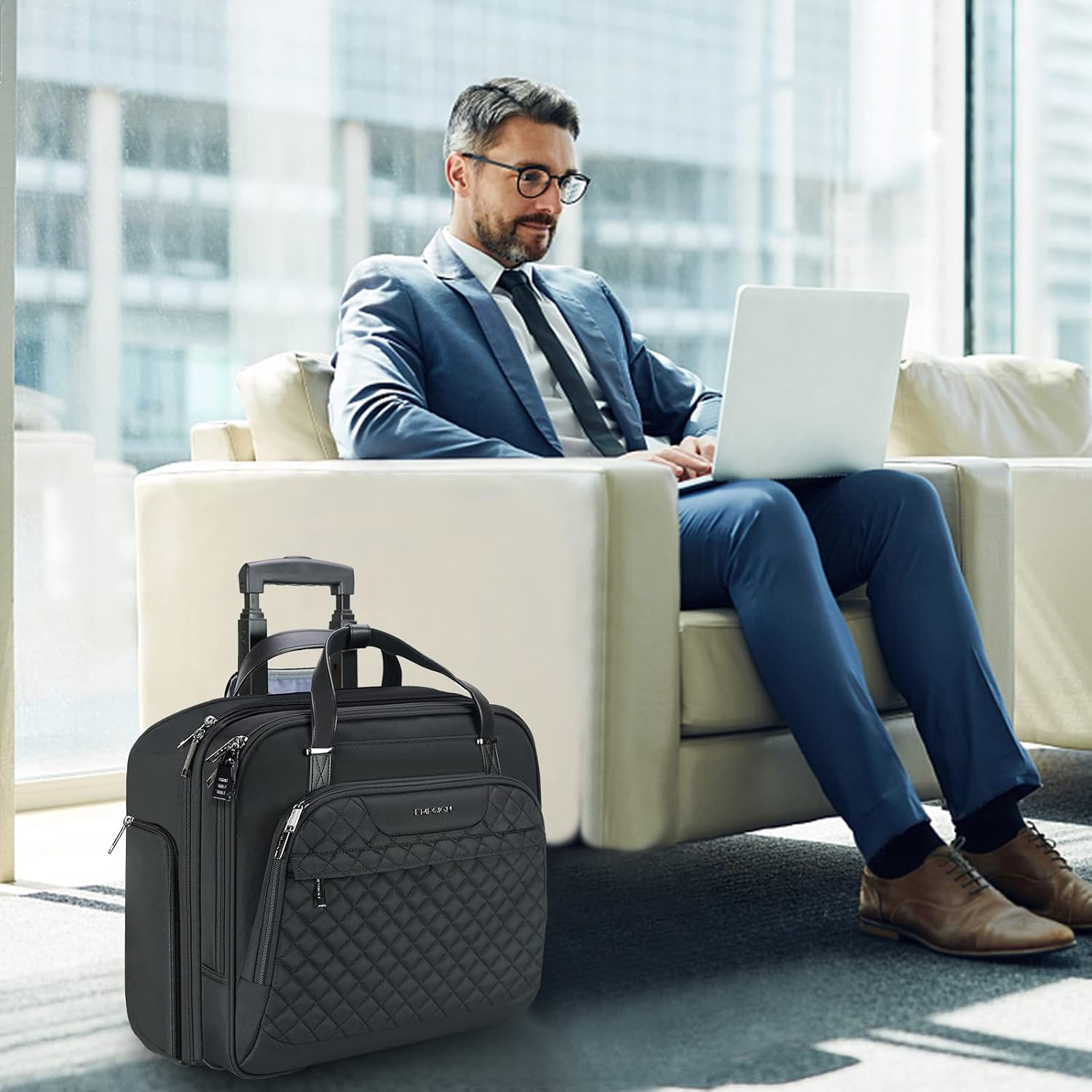Thumbnail 6 de EMPSIGN Rolling Laptop Bag 15.6 Inch
