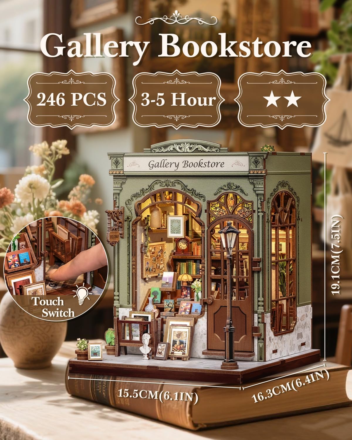 Detalle 2 de CUTEBEE Book Nook Kit 14+