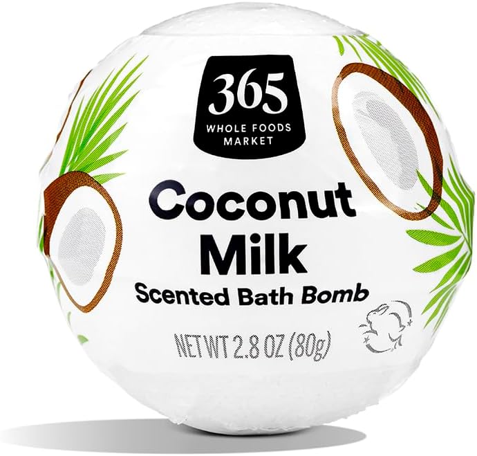 Detalle de 365 by Whole Foods Market Coconut Milk Fizzing Bath Bomb, 2.3 oz