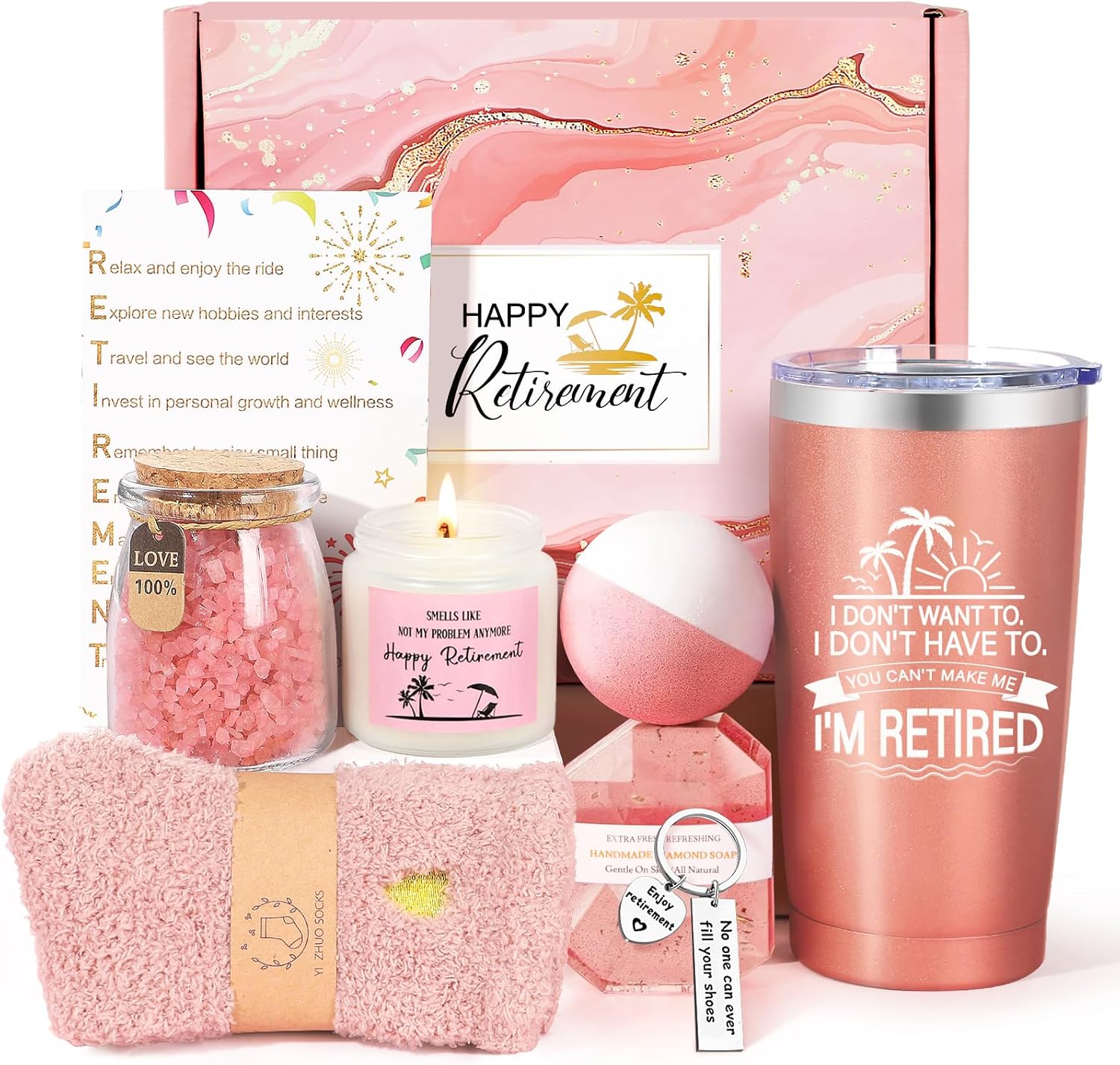 FRERDUI 20oz Retirement Tumbler Gift Set
