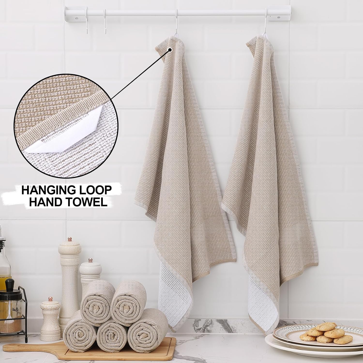 Thumbnail 2 de Homaxy Premium Kitchen Towels 6 Pack 18x28