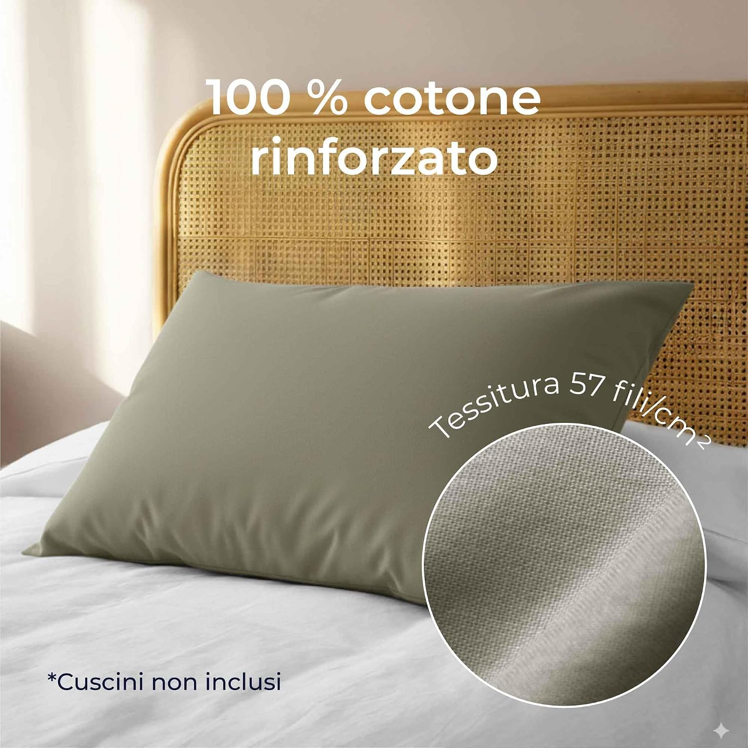 Detalle de Dreamzie Federe 40x60 in cotone rinforzato