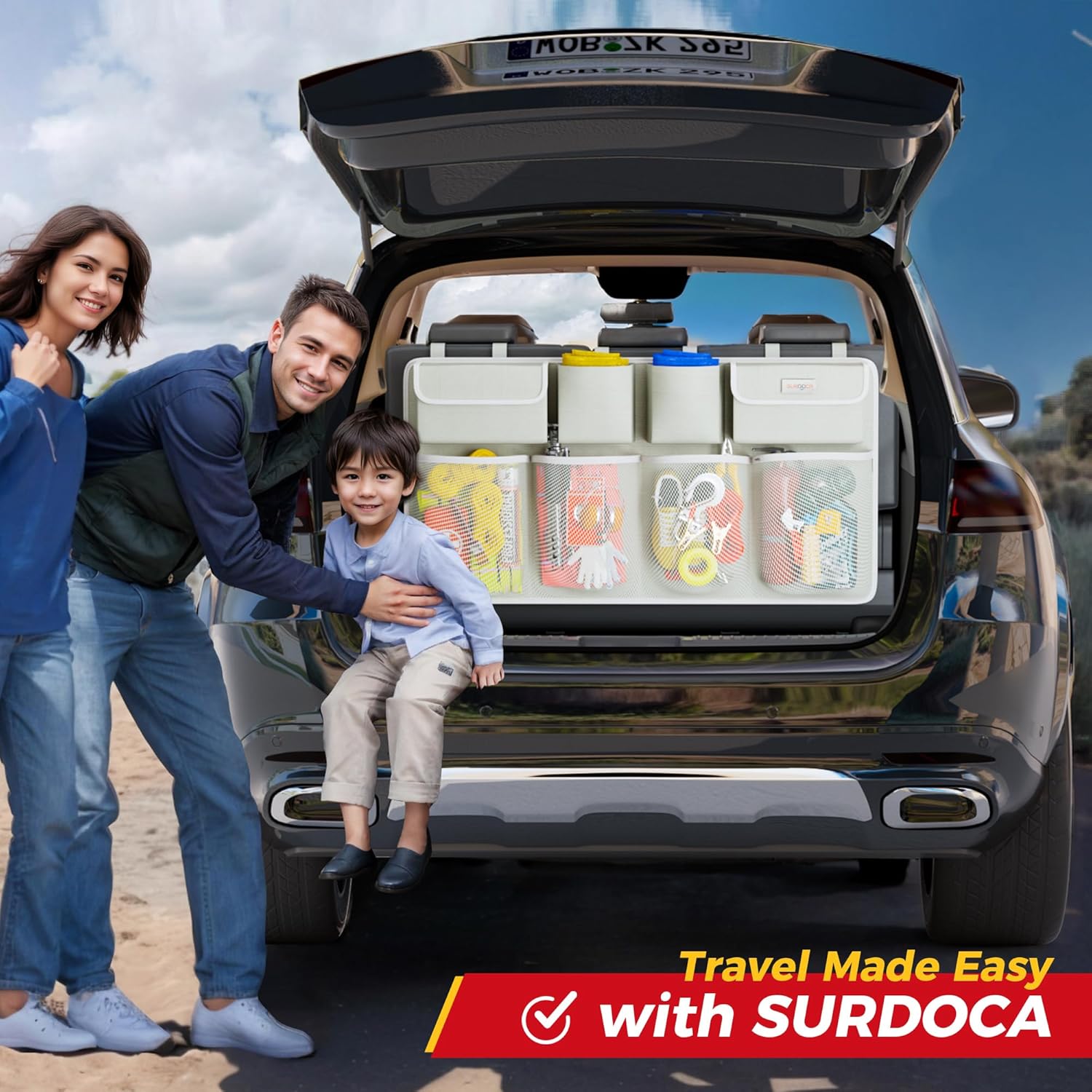 Thumbnail 5 de SURDOCA Car Boot Organiser - 3rd Gen, Double Capacity, Strong Build