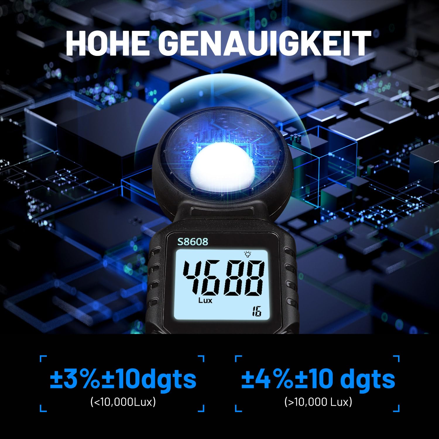 Thumbnail 3 de Luxmeter Mcbazel Digital 200.000 Lux