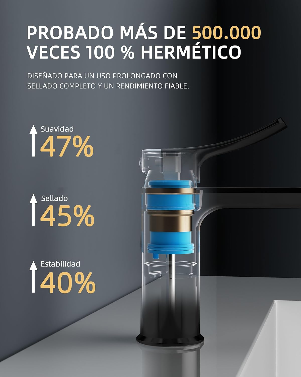 Thumbnail 1 de BELZ Grifo Lavabo Monomando Negro Mate 🔧