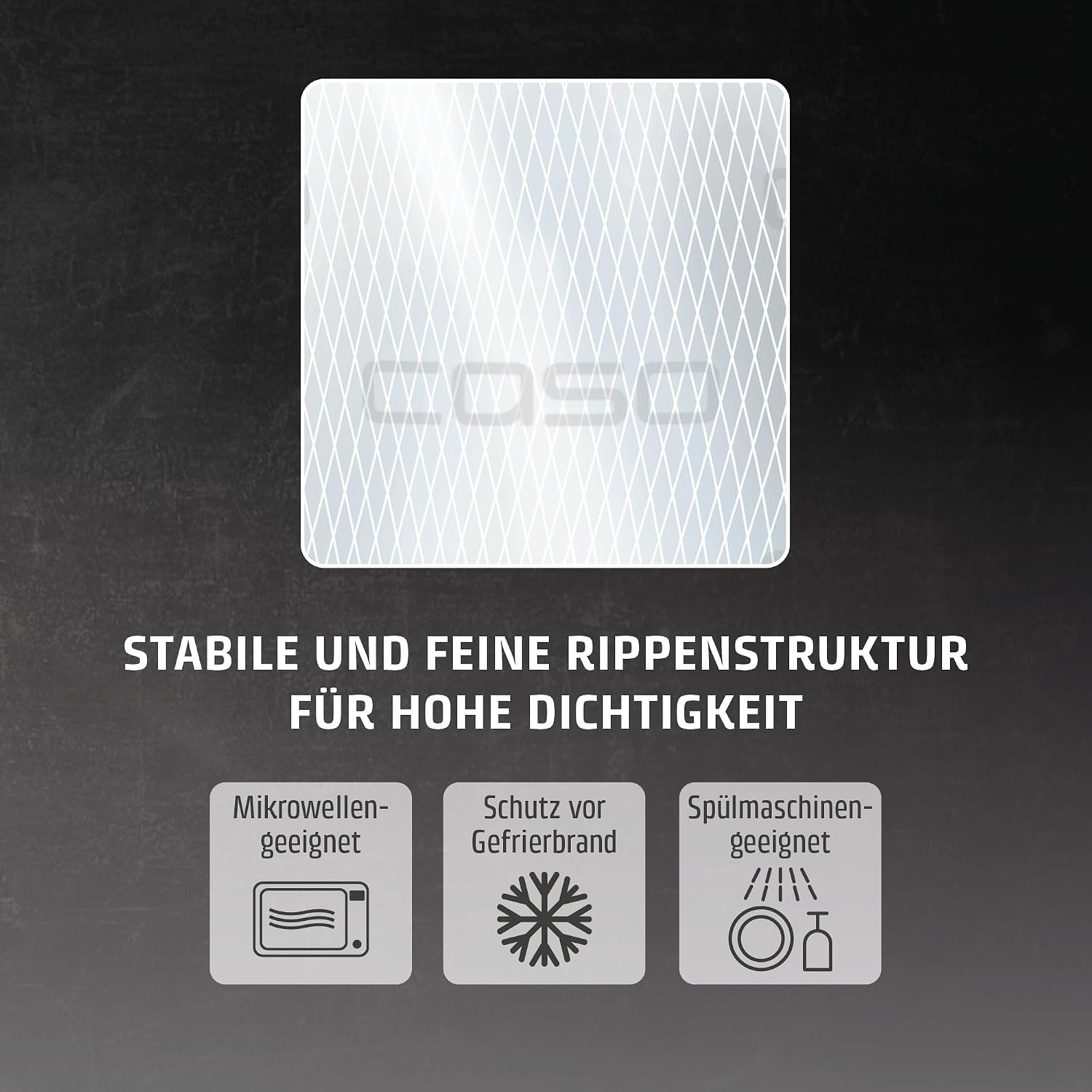 Detalle de CASO 8 Sterne Profi-Vakuumfolienrollen 20 x 600 cm – 2 Rollen, BPA-frei, 150 µm