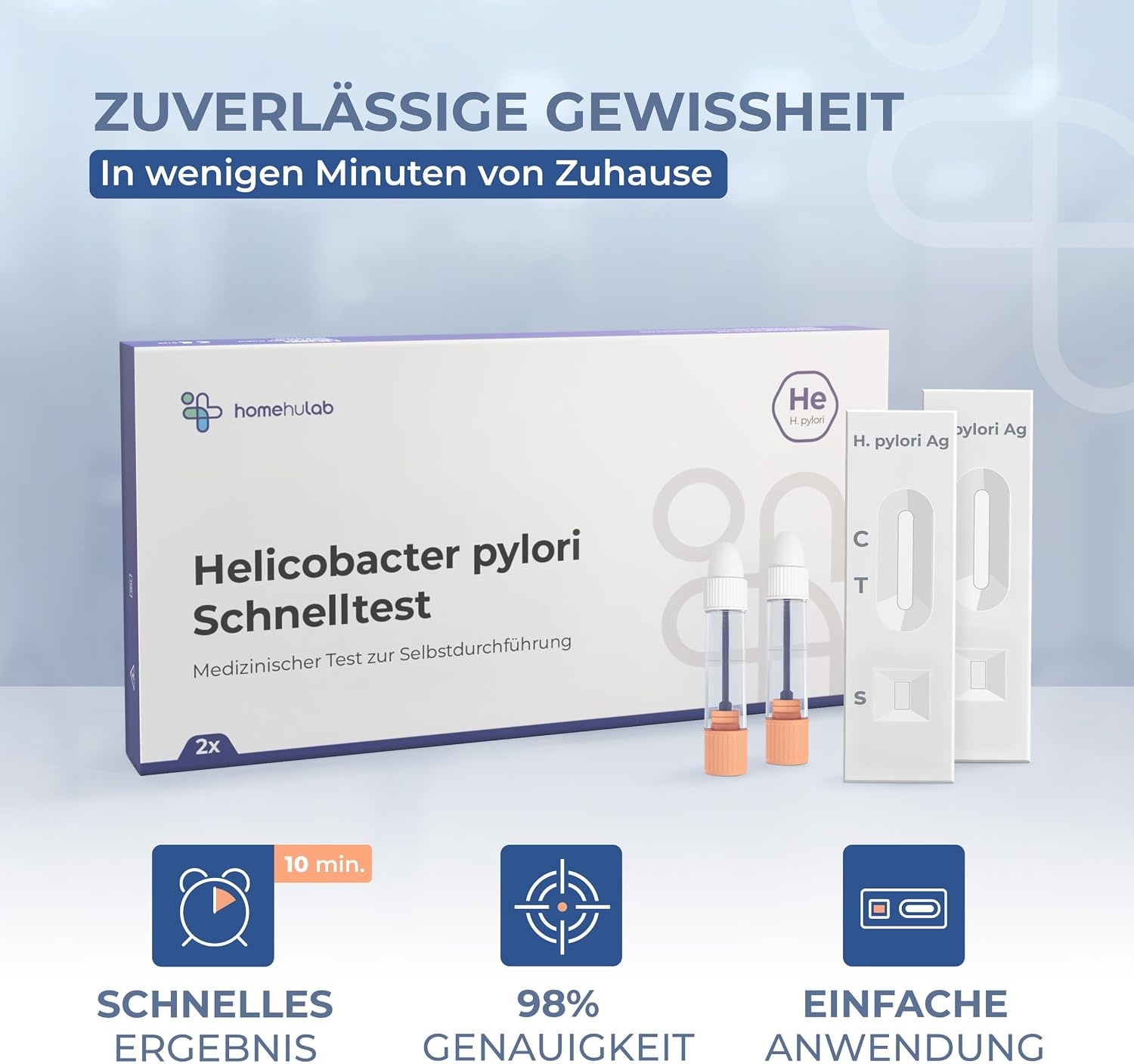 Thumbnail 1 de Helicobacter Pylori Schnelltest 2er-Set